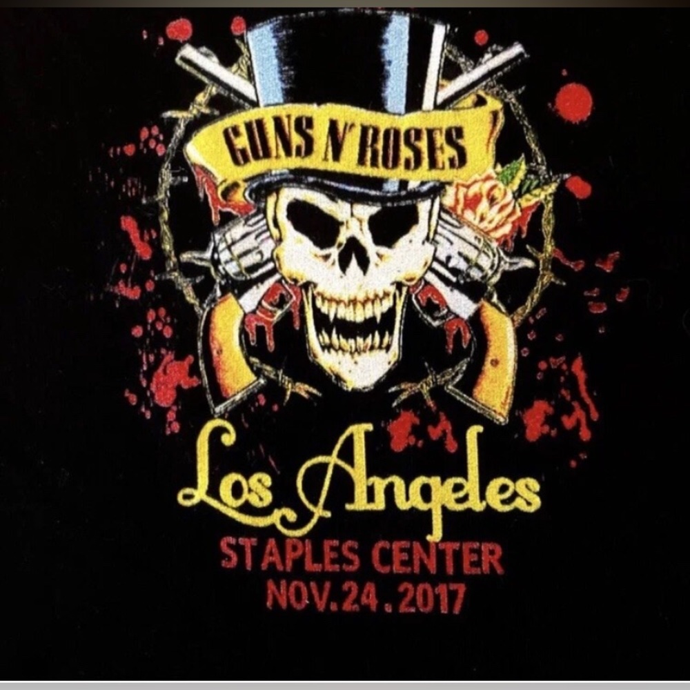 GUNS N ROSES 2017 Tshirt Mens sz 2XL Not In This Lifetime 11/24/2017 Los Angeles